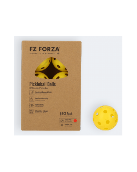 BALLES PICKLEBALL INDOOR FORZA - LOT DE 6