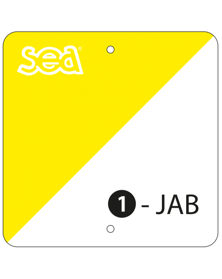 BALISES PLASTIQUES O'COULEURS CODE A - LOT DE 10 (ORI016)