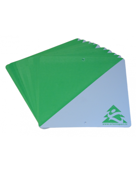 BALISES PLASTIQUES O'COULEURS 15X15CM - LOT DE 10 (ORI015)