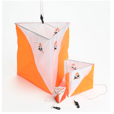 BALISES TISSUS ORANGE - LOT DE 10 (ORI018)