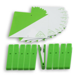 KIT BALISES ET PINCES O'COULEURS - LOT DE 10