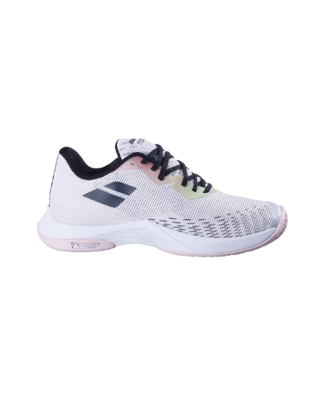 Chaussure BABOLAT SHADOW SPIRIT 2 WOMEN 2024 Grey/Coral ( 31F24642 )