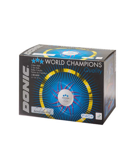 BALLES DONIC 3* P40+ PVC (72b)