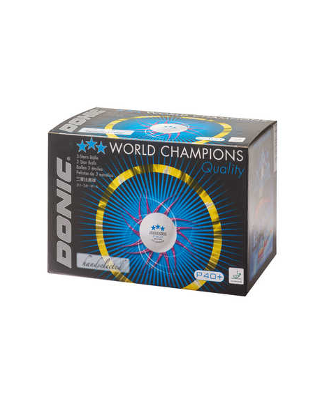 BALLES DONIC 3* P40+ PVC (72b)