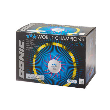 BALLES DONIC 3* P40+ PVC (72b)