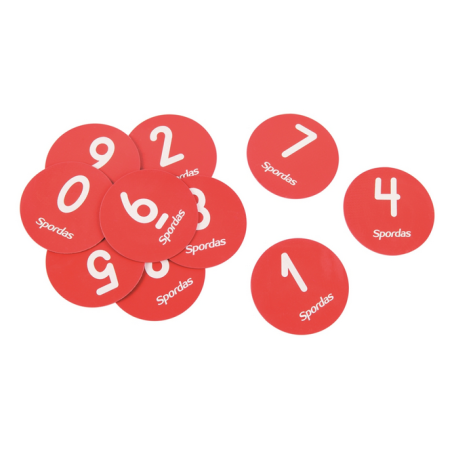 CIBLE NUMEROTES TENNIS DE TABLE - LOT DE 10 (TTA017)