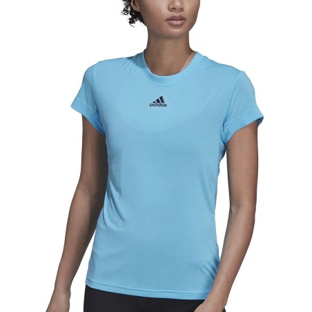 Tee-shirt ADIDAS Femme Freelift Bleu  ( H65515 )