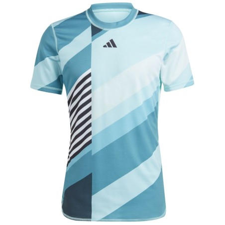 TEE SHIRT ADIDAS HOMME REVERSIBLE - TURQUOISE