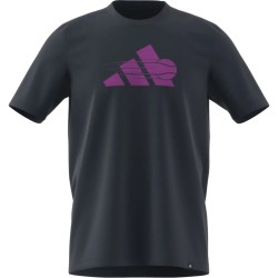 TEE SHIRT ADIDAS HOMME NOIR/VIOLET