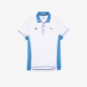 Polo LACOSTE RG Blanc Bleu (DH0966)
