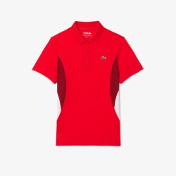 POLO LACOSTE HOMME BLANC/ROUGE