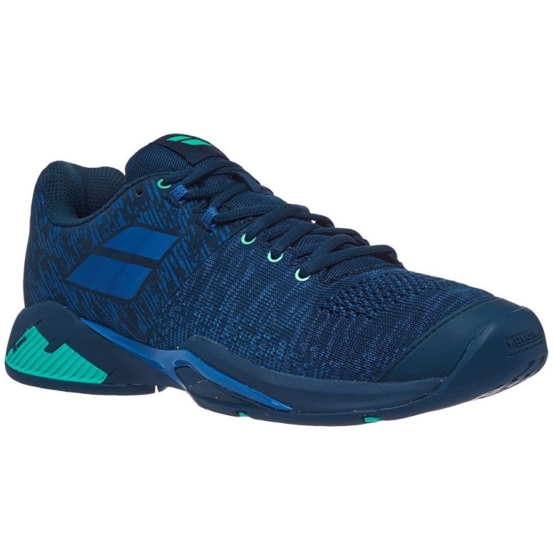 Chaussure BABOLAT PROP BLAST AC Blue/Green ( 30F21442 )