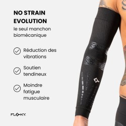 Manchon FLOKY Arm Sleeve No Strain Evolution Noir (1 pièce)