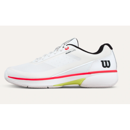 Chaussures Tennis WILSON RUSH LITE 5 WHITE/BLACK/R (WRS336360)