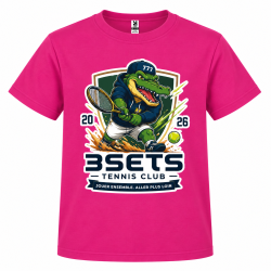 Tee-Shirt Enfant Logo Croco Rose