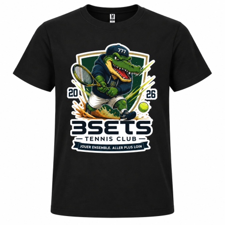 Tee-Shirt Enfant Logo Croco Noir