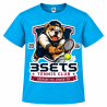 Tee-Shirt Enfant Bleu (Logo Crocodile/Leopard/Bouledogue)