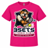 Tee-Shirt Enfant Rose (Logo Crocodile/Leopard/Bouledogue)
