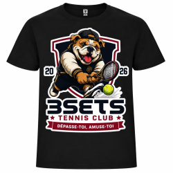 Tee-Shirt Enfant Noir (Logo Crocodile/Leopard/Bouledogue)