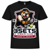 Tee-Shirt Enfant Noir (Logo Crocodile/Leopard/Bouledogue)
