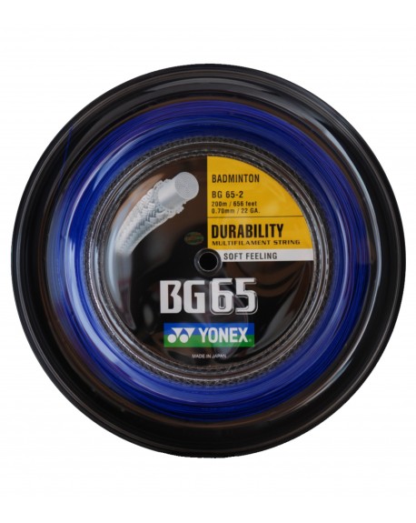 Bobine Yonex BG 65 Bleu (200 m)