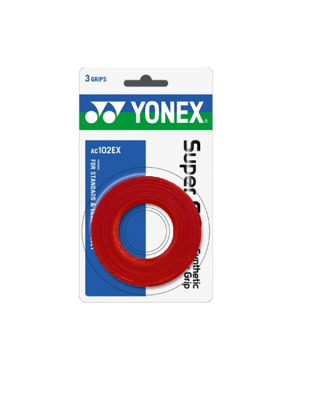 YONEX SURGRIP AC102EX ( x3 )  - ROUGE