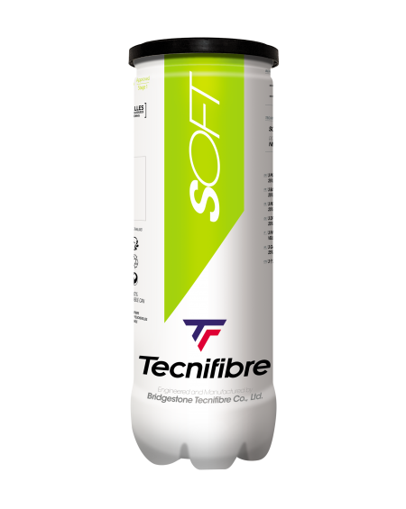 TECNIFIBRE BALLES SOFT POINT VERT ( x3 )