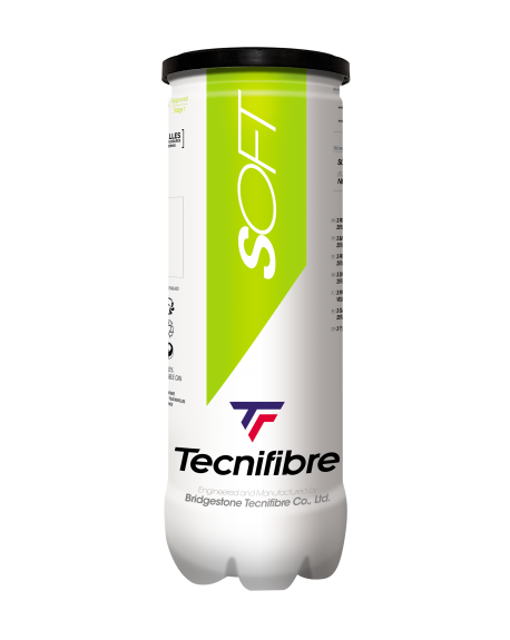 TECNIFIBRE BALLES SOFT POINT VERT ( x3 )