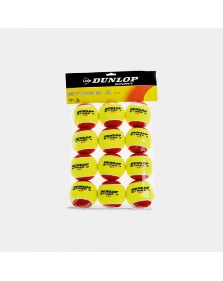 DUNLOP BALLES STAGE 3 ROUGE ( x12 )