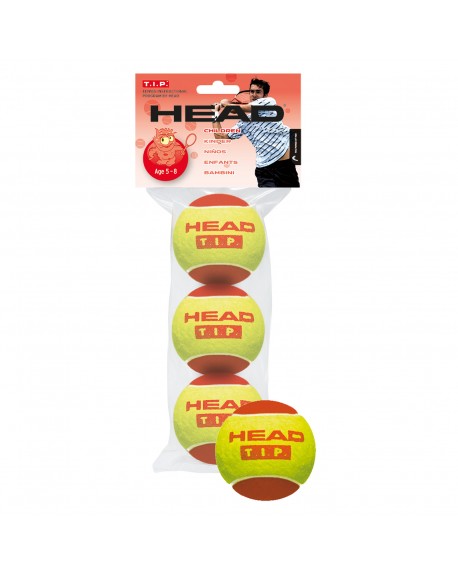 HEAD BALLES TIP RED ( x3 )
