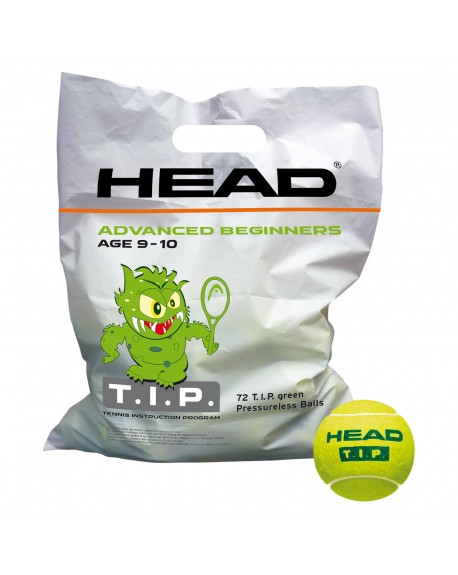 HEAD BALLES TIP GREEN ( x72 )