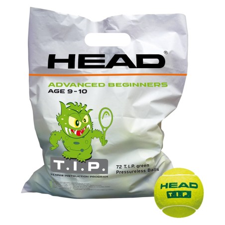 HEAD BALLES TIP GREEN ( x72 )