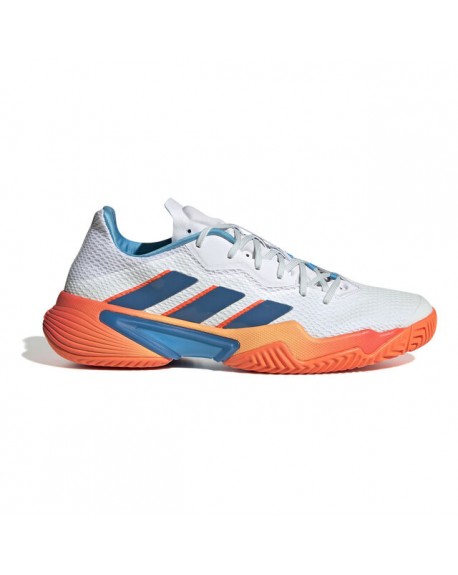 ADIDAS BARRICADE MEN BLANC/BLEU/ORANGE