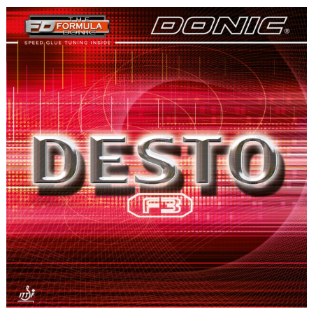 DONIC REVETEMENT DESTO F3 NOIR