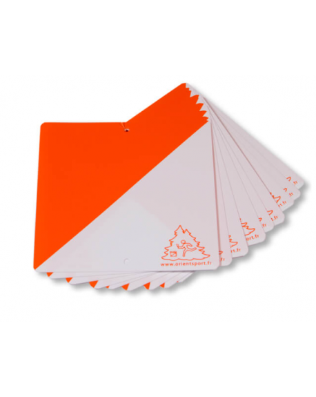 BALISES PLASTIQUES ORANGE 15X15CM - LOT DE 10