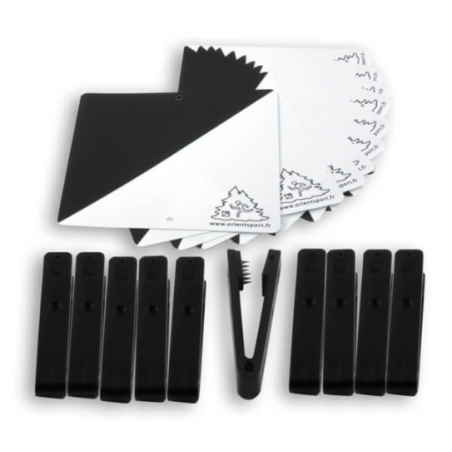 KIT BALISES ET PINCES O'COULEURS D - LOT DE 10