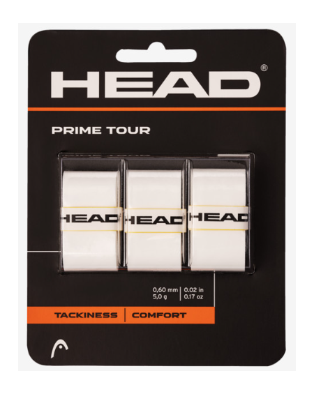 HEAD SURGRIP PRIME TOUR ( x3 ) - BLANC