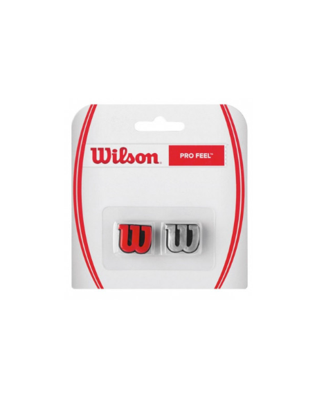 WILSON ANTI-VIBRATEUR PRO FEEL ( x2 ) - ARGENT/ROUGE