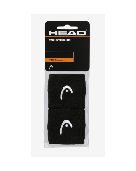 HEAD SERRE-POIGNETS 2.5 ( x2 ) - NOIR