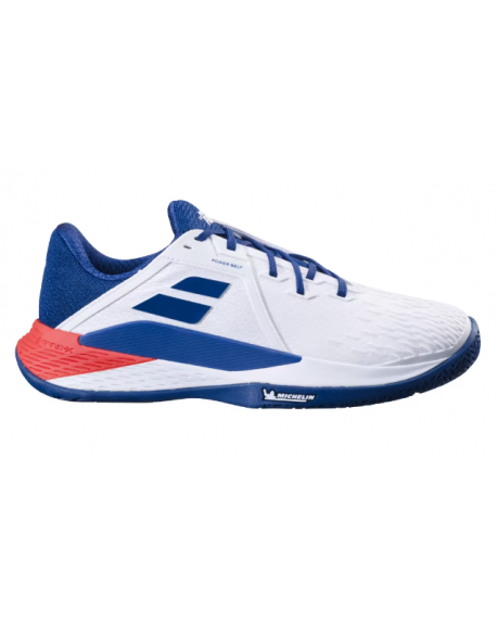 BABOLAT PROPULSE FURY 3 ALL COURT MEN BLANC/BLEU/ROUGE