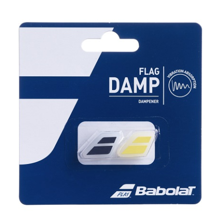 BABOLAT ANTI-VIBRATEUR FLAG DAMP ( x2 ) - JAUNE/NOIR