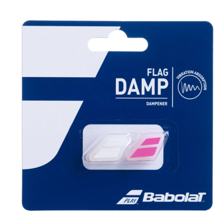 BABOLAT ANTI-VIBRATEUR FLAG DAMP ( x2 ) - NOIR/ROUGE