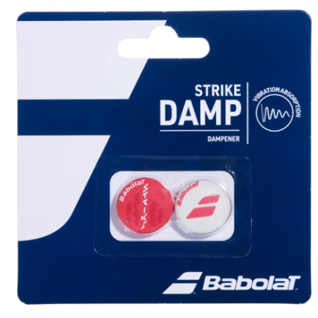 BABOLAT ANTI-VIBRATEUR STRIKE DAMP ( x2 ) - BLANC/ORANGE