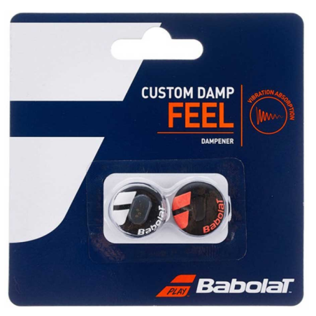 BABOLAT ANTI-VIBRATEUR CUSTOM DAMP FEEL ( x2 ) - NOIR/ROUGE/BLANC