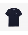 TEE SHIRT LACOSTE FEMME COTON - MARINE
