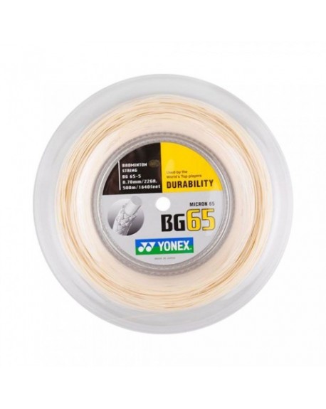Garniture 10m YONEX BG 65 AMBRE