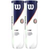 Balles tennis WILSON ROLAND GARROS ALL COURT - BI-PACK T4
